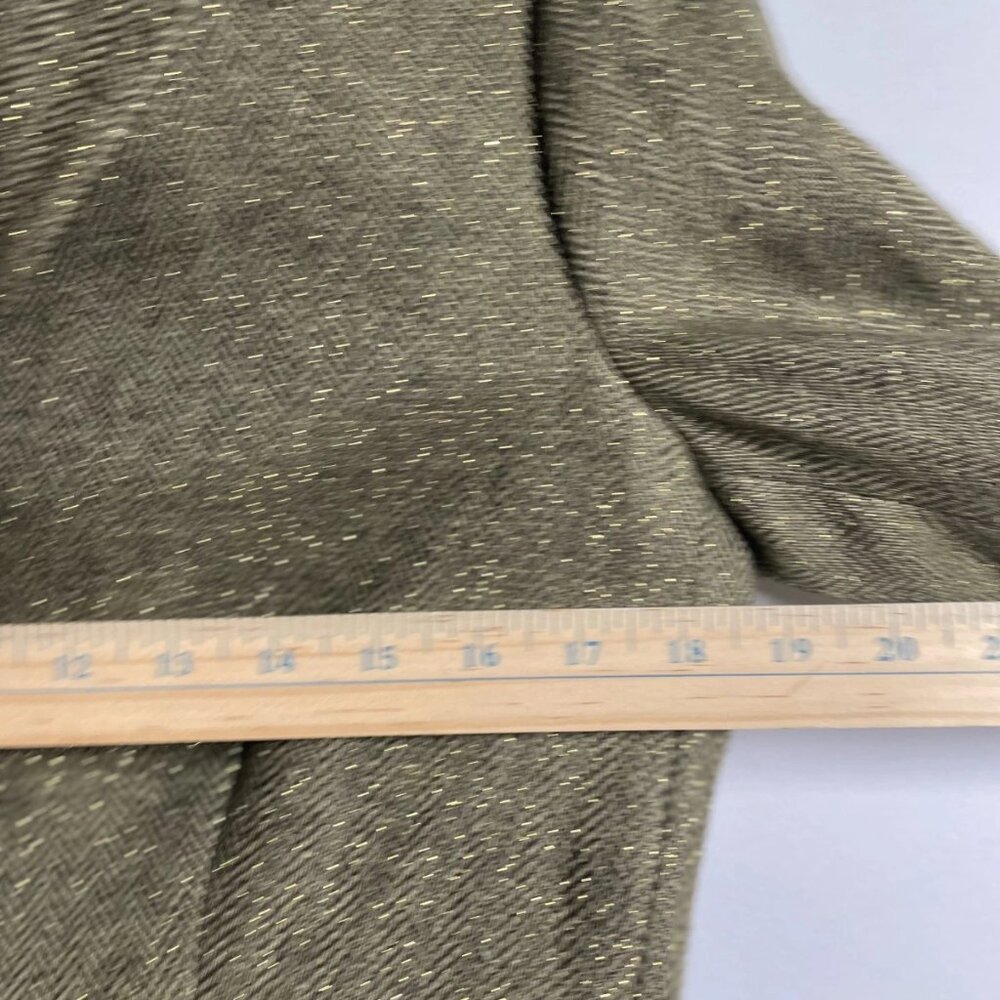 Lauren Ralph Lauren Olive Green Herringbone Wool Blazer - Picture 5 of 7